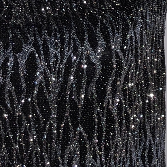 NEW Silver Glitter Disco Dance Top - Picture 2 of 2